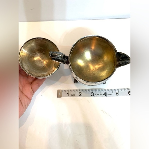 Vintage Silver Plated Footed Creamer - Picture 5 of 6